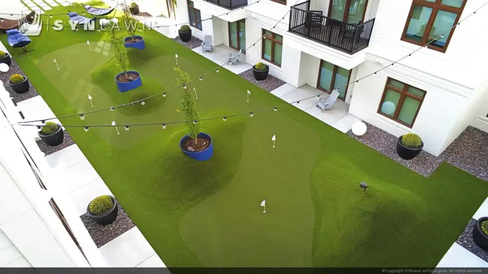 Luxury St. Louis Apartments Offer Upscale Synthetic Turf Amenities