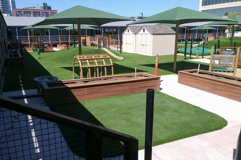 UCSF обновил игровую площадку с помощью газона от SYNLawn