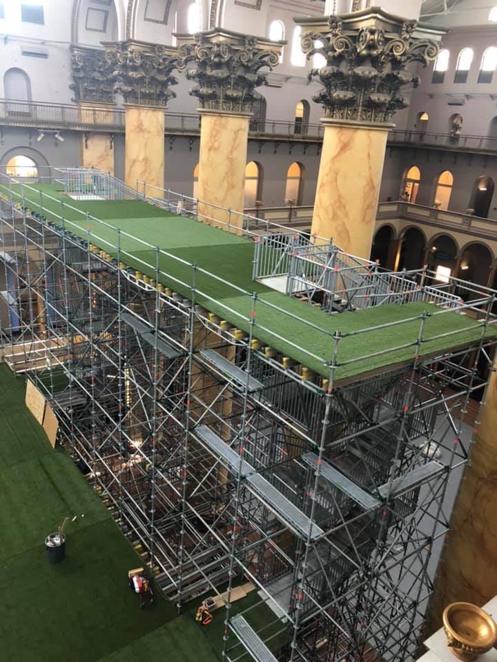 image of synlawn artificial grass at the national building museum washington dc