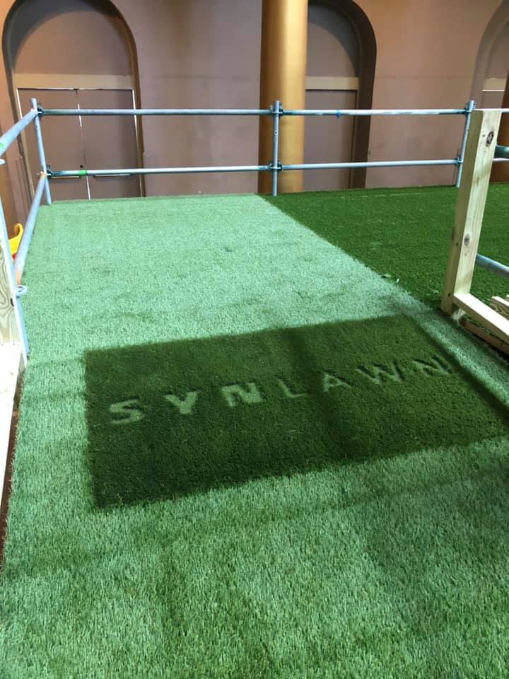 image of synlawn artificial grass at the national building museum washington dc