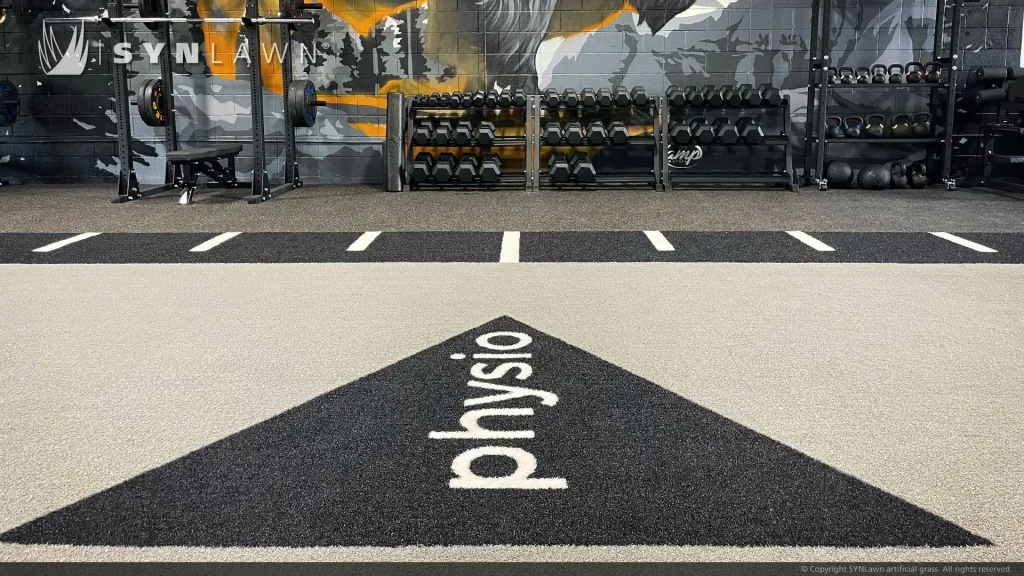 image of SYNLawn synthetic surfacing for gyms and workout rooms at Physio Performance Rapid City South Dakota