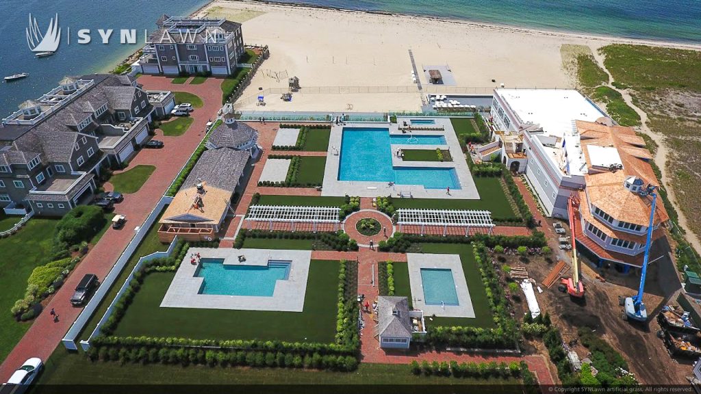 image of SYNLawn SYNAugustine X47 artificial grass at the Wychmere Beach Club in Harwich Port massachusetts