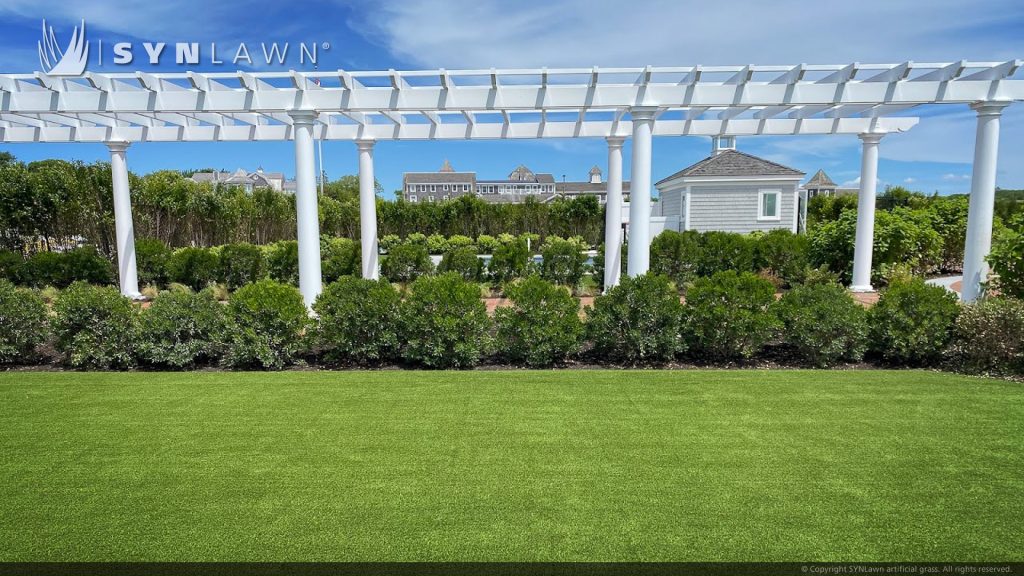 image of SYNLawn SYNAugustine X47 artificial grass at the Wychmere Beach Club in Harwich Port massachusetts