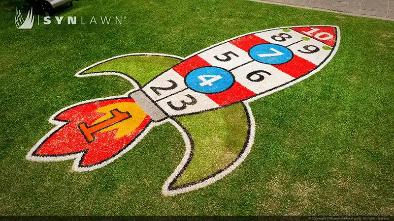 image of custom logos patterns and designs by synlawn artificial grass