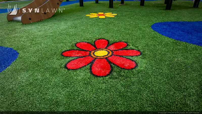 image of custom logos patterns and designs by synlawn artificial grass