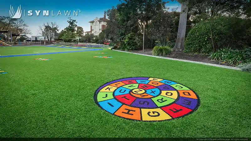 image of custom logos patterns and designs by synlawn artificial grass