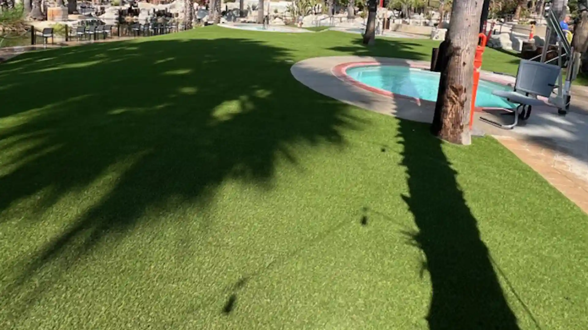 image of SYNLawn artificial grass at Murietta Hot Springs Resort California