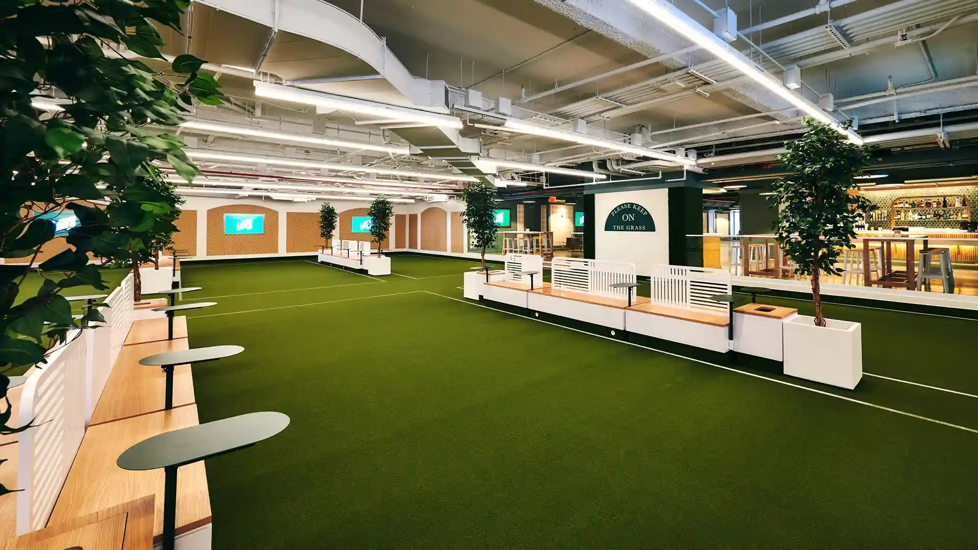 image of artificial grass at the lawn club in new york city