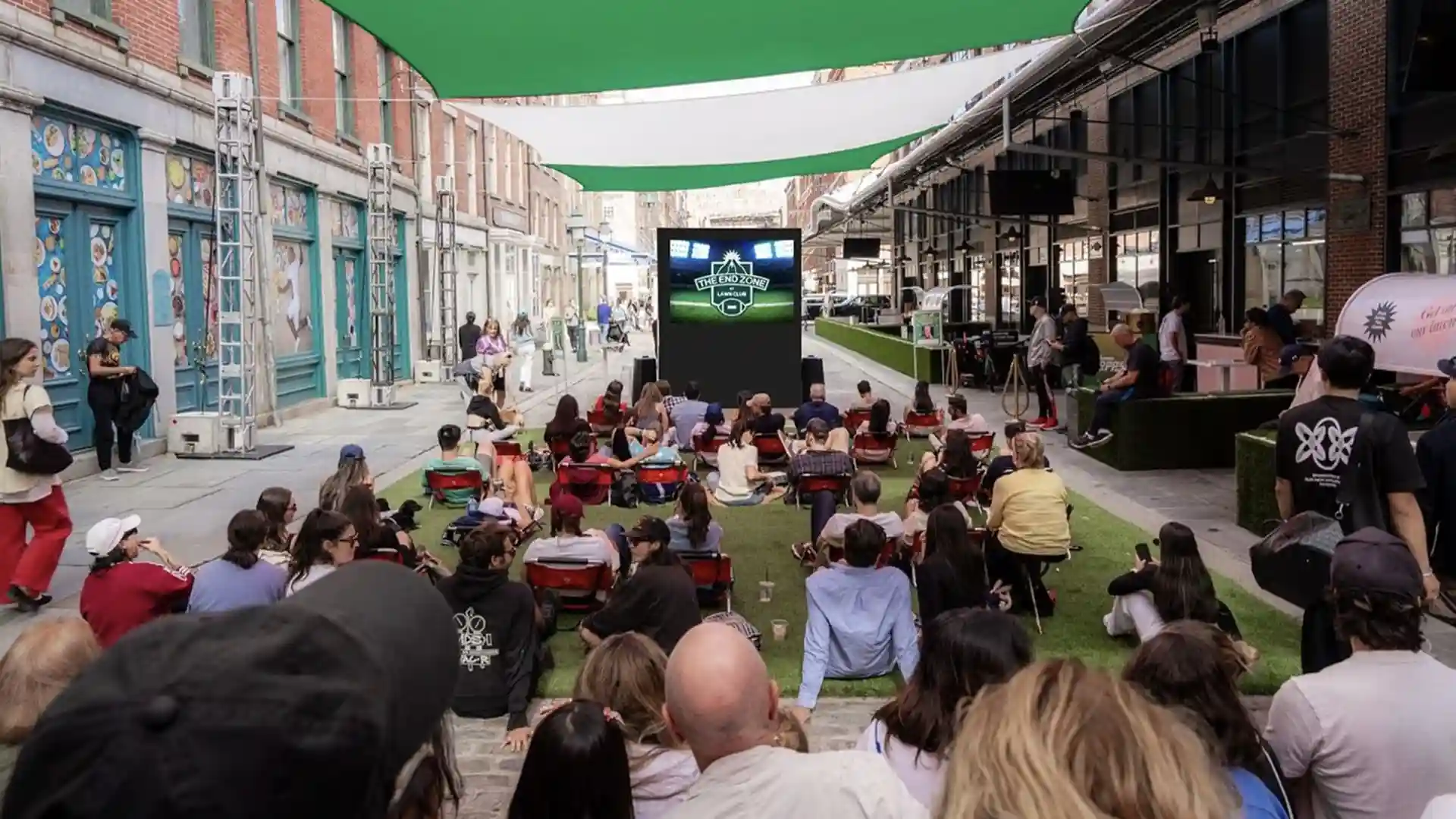 image of artificial grass at the lawn club in new york city