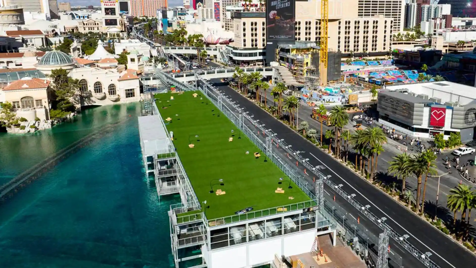 Luxe Las Vegas Grand Prix Turf Elevates the Bellagio Fountain Club